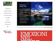 Tablet Screenshot of camminodifrancesco.it